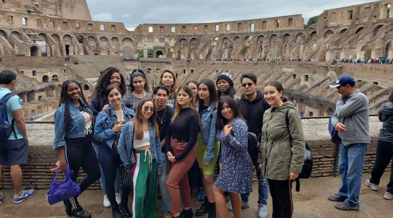 Students posing for a photo.